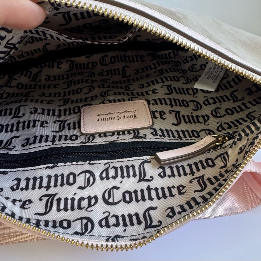 Juicy Couture YK2 Queen of everything Fanny Bag Cafe/ Powder Blush - Picture 9 of 16